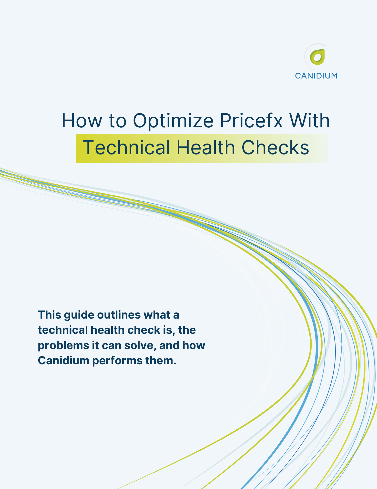 How to optimize Pricefx with technical health checks