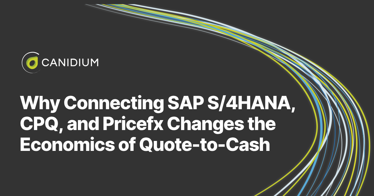 Read Why Connecting SAP S/4HANA, CPQ, and Pricefx Changes the Economics of Quote-to-Cash